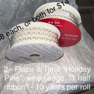 1-1/2" Wired Edge Ribbon